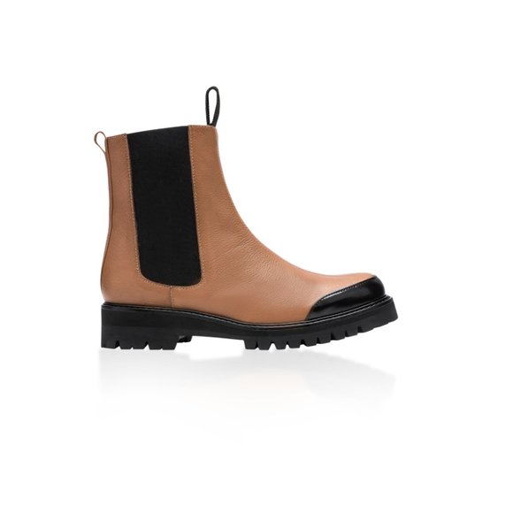 Flattered Sally Rubber-Trimmed Leather Boots - Picture 3 of 7